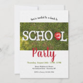 Terug naar schoolfeest 2 Uitnodiging (Voorkant)