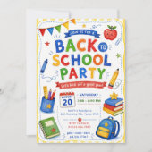 Terug naar schoolfeest kaart (Voorkant)
