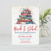 Terug naar schoolfeest kaart (Staand voorkant)