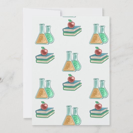 Terug naar schoolfeest kaart (Achterkant)