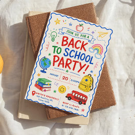 Terug naar schoolfeest kaart