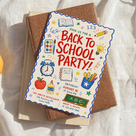 Terug naar schoolfeest kaart