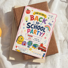 Terug naar schoolfeest kaart