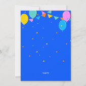 Terug naar schoolfeest kaart (Achterkant)