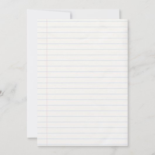 Terug naar schoolfeest kaart (Achterkant)