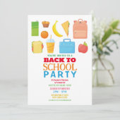 Terug naar schoolfeest Picknick voor school Kaart (Staand voorkant)