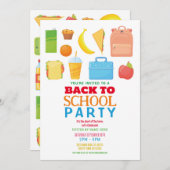 Terug naar schoolfeest Picknick voor school Kaart (Voorkant / Achterkant)