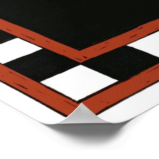 Terug naar schoolformaat afdrukken poster (Hoek)