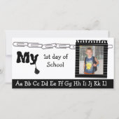 Terug naar schoolfotokaart aankondiging (Voorkant)