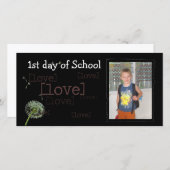 Terug naar schoolfotokaart aankondiging (Voorkant / Achterkant)