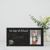 Terug naar schoolfotokaart aankondiging (Staand voorkant)