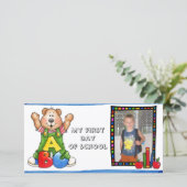 Terug naar schoolfotokaart aankondiging (Staand voorkant)