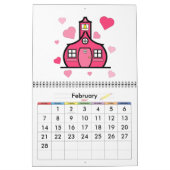 Terug naar schoolkalender - een jaar van scholen kalender (Feb 2027)