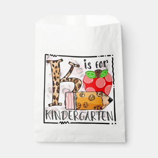 Terug naar schoolkinderen bedankzakje (Voorkant)