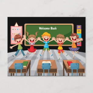 Terug naar Schoolkinderen Briefkaart