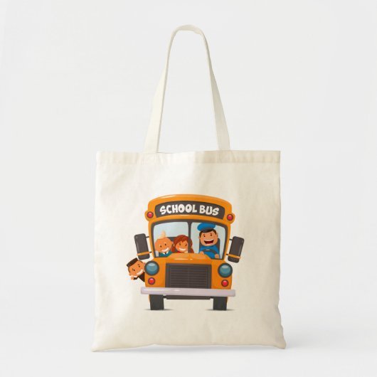 Terug naar Schoolkinderen Tote Bag (Voorkant)