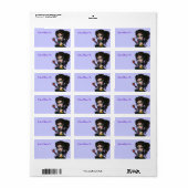 "Terug naar" schoollabels Smartie Pants Girl Etiket (Full Sheet)