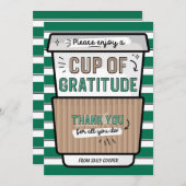 Terug naar schoolleraar Coffee Gift Kaart Holder (Voorkant / Achterkant)