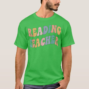 Terug naar schoolleraar, Groovy Retro Reading Teac T-shirt