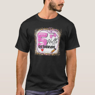 Terug naar schoolleraar Hallo 5e klas T-shirt