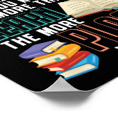 Terug naar schoolleraar hoe meer je leest poster (Hoek)