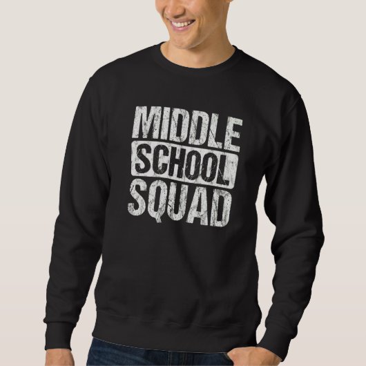 Terug naar schoolleraar middelschoolplein trui (Voorkant)