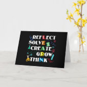 Terug naar schoolleraar Motivatie Leercadeau Kaart (Gele Bloem)