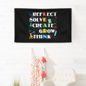 Terug naar schoolleraar Motivatie Leercadeau Spandoek (Insitu)
