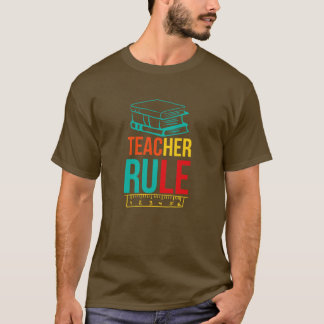 Terug naar schoolleraar regel t-shirt