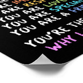 Terug naar schoolleraar wanneer je dit invoert poster (Hoek)