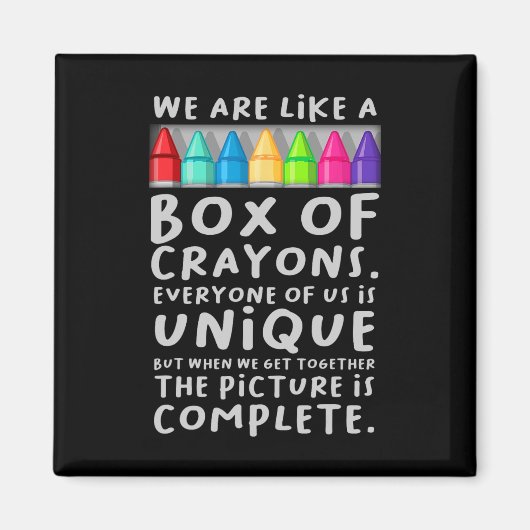 Terug naar schoolleraar zijn we als een doos van C Magneet (Voorkant)