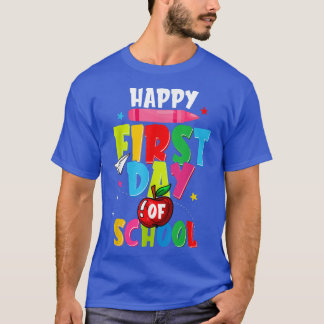 Terug naar schoolleraren Kind Fijne Eerste Dag S T-shirt