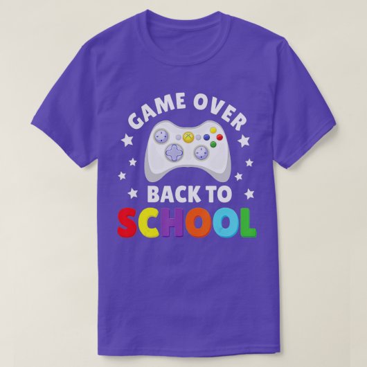 Terug naar schoollerarenstudie t-shirt (Design voorkant)