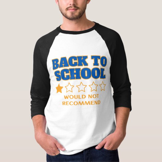 Terug naar schoolmeme - zou niet aanbevelen om te t-shirt (Voorkant)