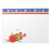 Terug naar schoolmuis notitieblok (Voorkant)