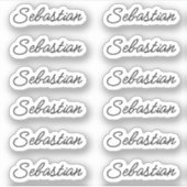 Terug naar Schoolnaamstickers Sticker (Voorkant)