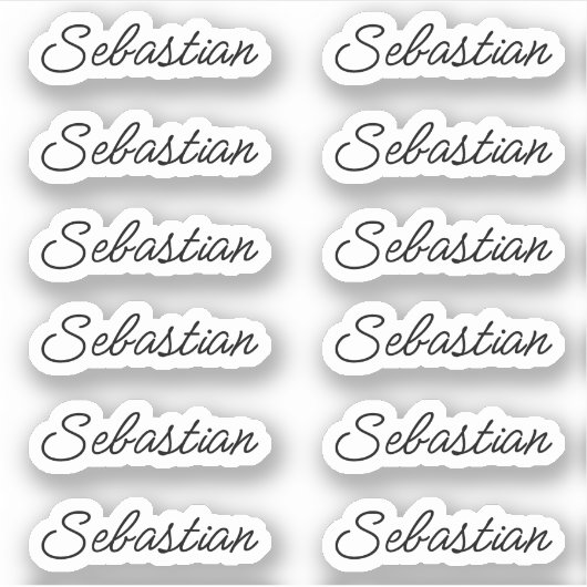 Terug naar Schoolnaamstickers Sticker (Voorkant)