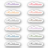 Terug naar Schoolnaamstickers Sticker (Voorkant)