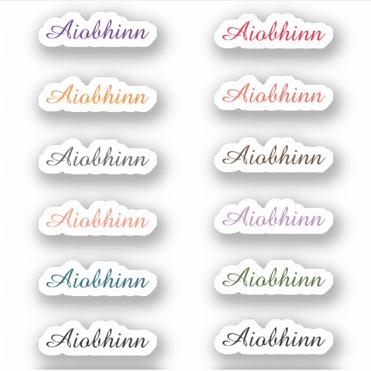 Terug naar Schoolnaamstickers Sticker (Voorkant)