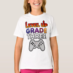 Terug naar schoolniveau tot de derde klas t-shirt