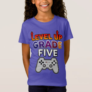 Terug naar schoolniveau tot graad vijf t-shirt