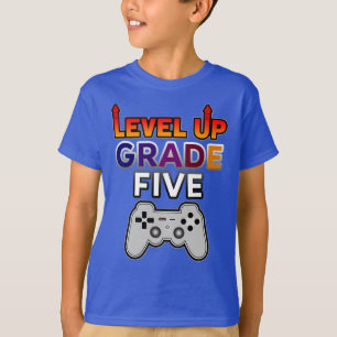 Terug naar schoolniveau tot graad vijf t-shirt