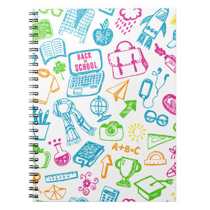 Terug naar schoolnotebook notitieboek