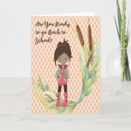 Terug naar Schoolontwerp voor donker kind Kaart