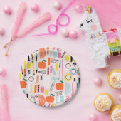 Terug naar schoolpapier borden papieren bordje (Feest)