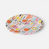 Terug naar schoolpapier borden papieren bordje (Gekanteld)