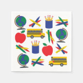 Terug naar schoolpapier Napkins Servet (Voorkant)