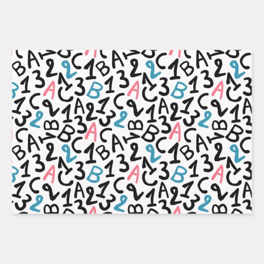 Terug naar Schoolpatroon Inpakpapier Vel (Voorkant 2)