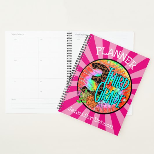 Terug naar schoolplanner voor derde klas planner (Display)