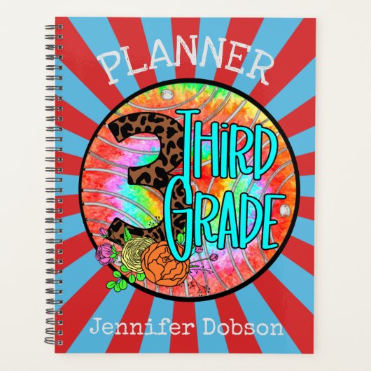 Terug naar schoolplanner voor derde klas planner (Voorkant)